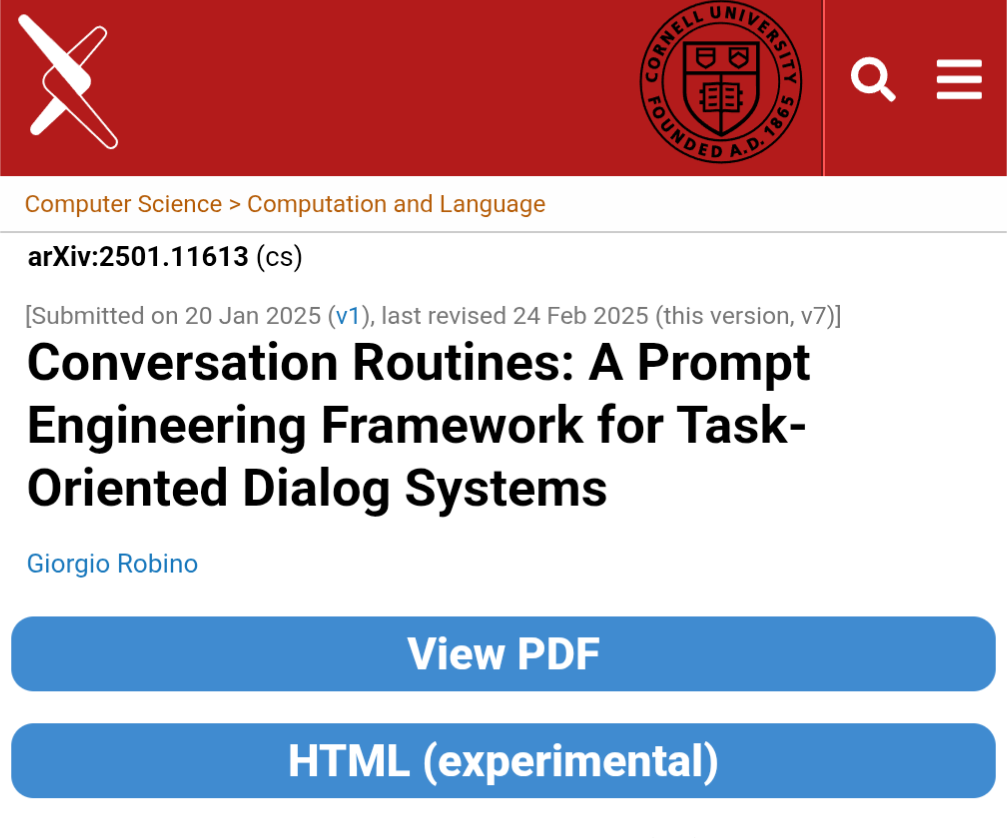 Conversation Routines: A Prompt Engineering Framework for Task-Oriented ...