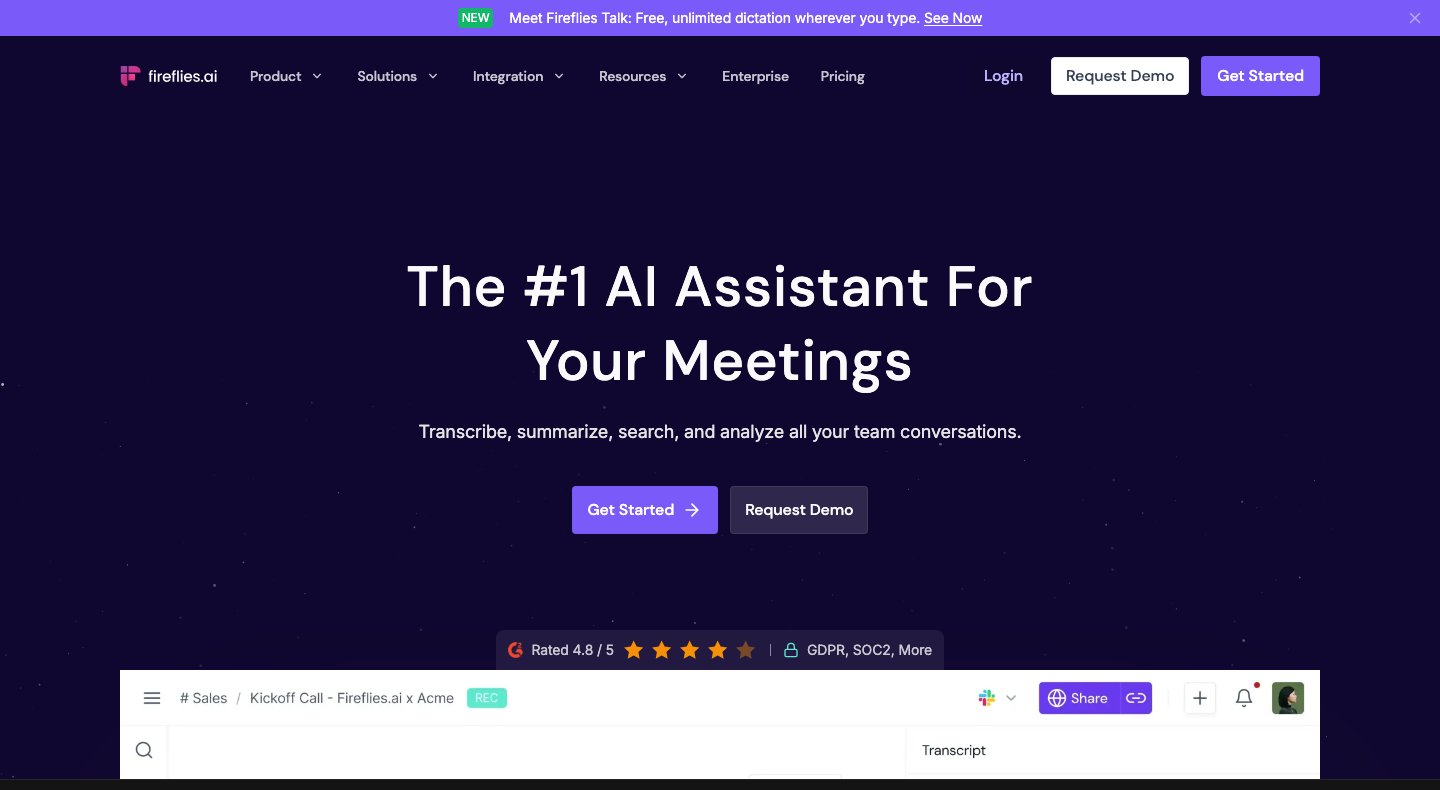 Fireflies.ai banner