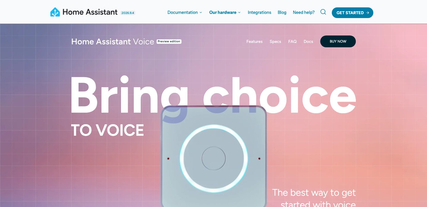 Home Assistant Voice banner