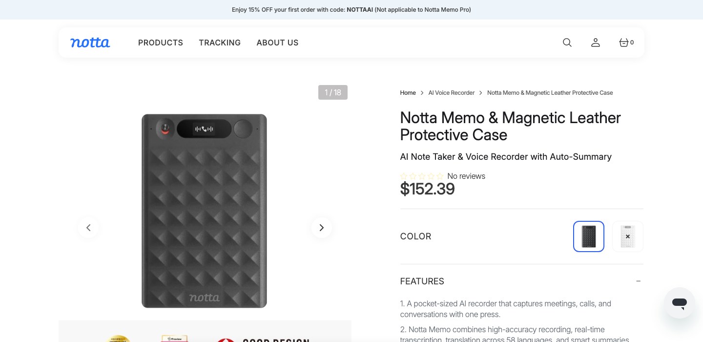 Notta Memo banner