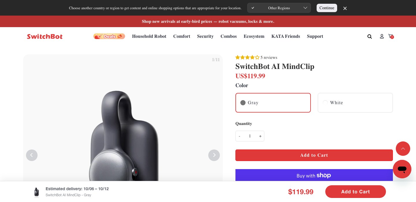 SwitchBot AI MindClip banner