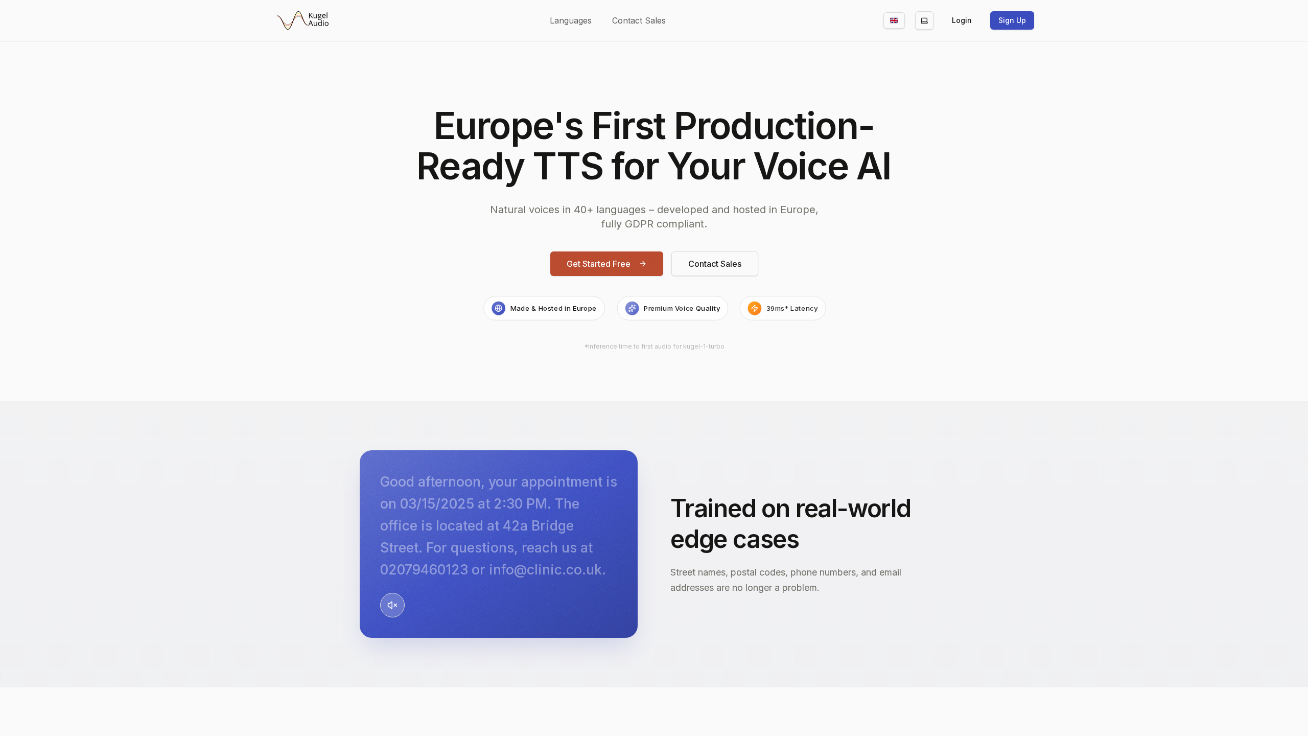 KugelAudio banner