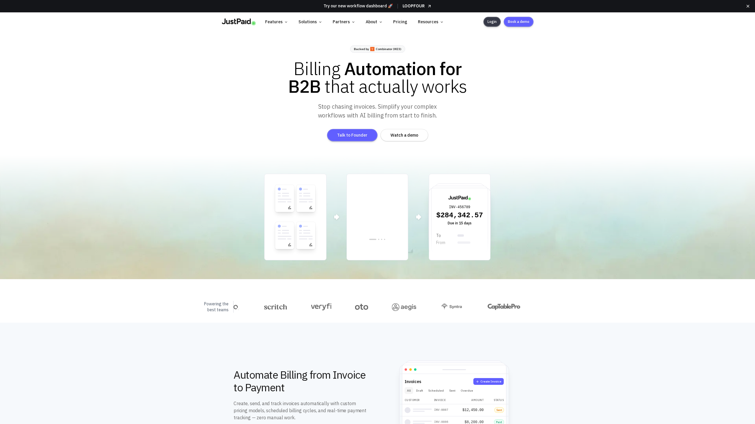 JustPaid banner