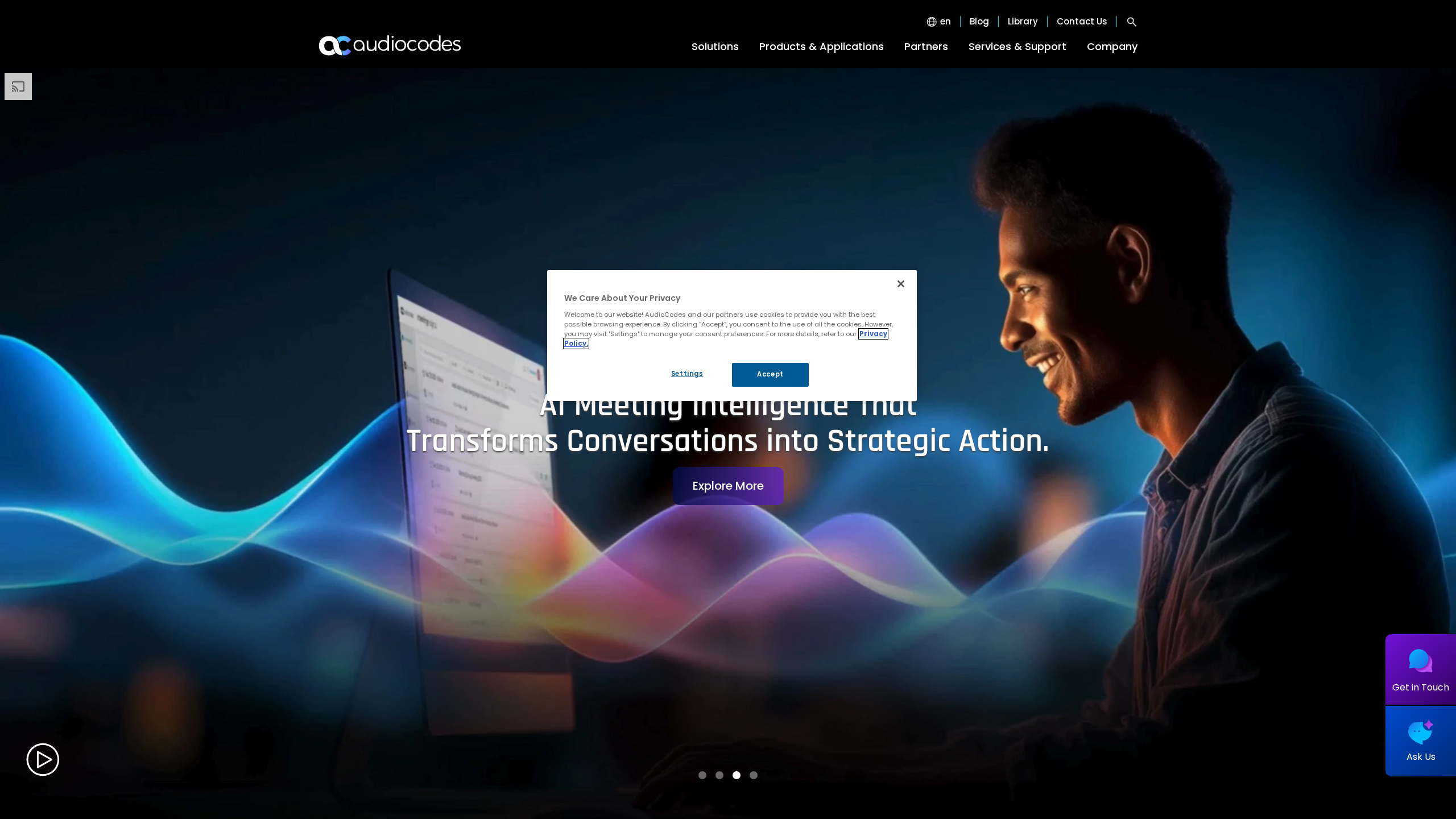 AudioCodes banner