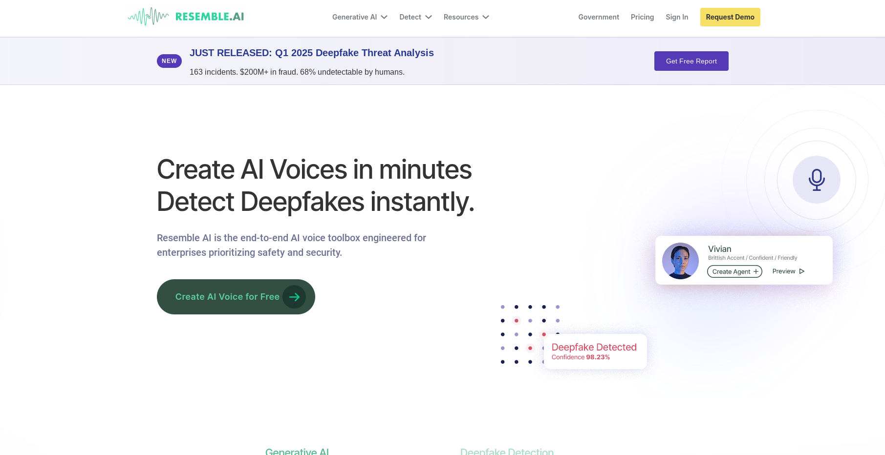 Resemble AI banner