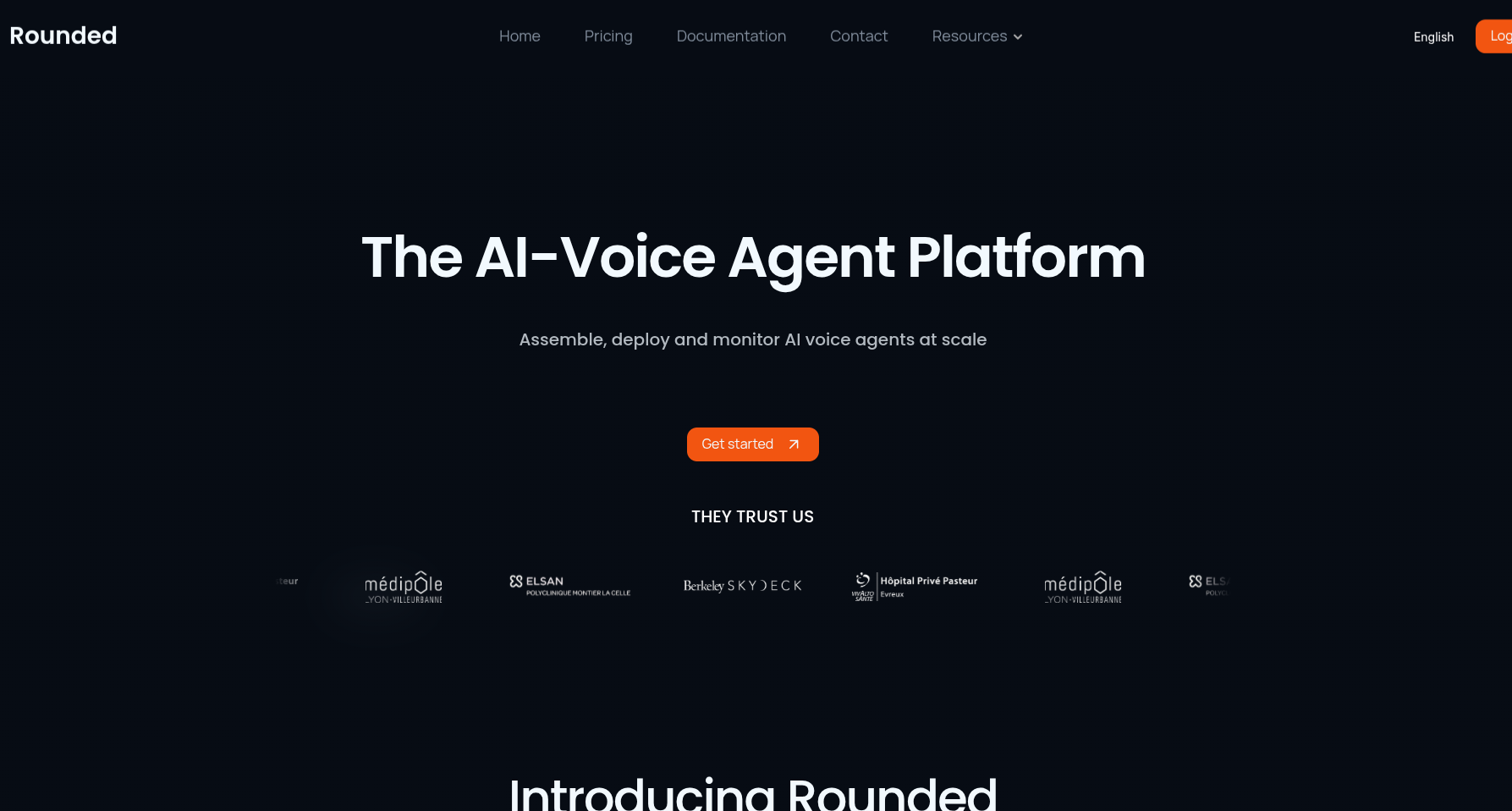 Rounded banner