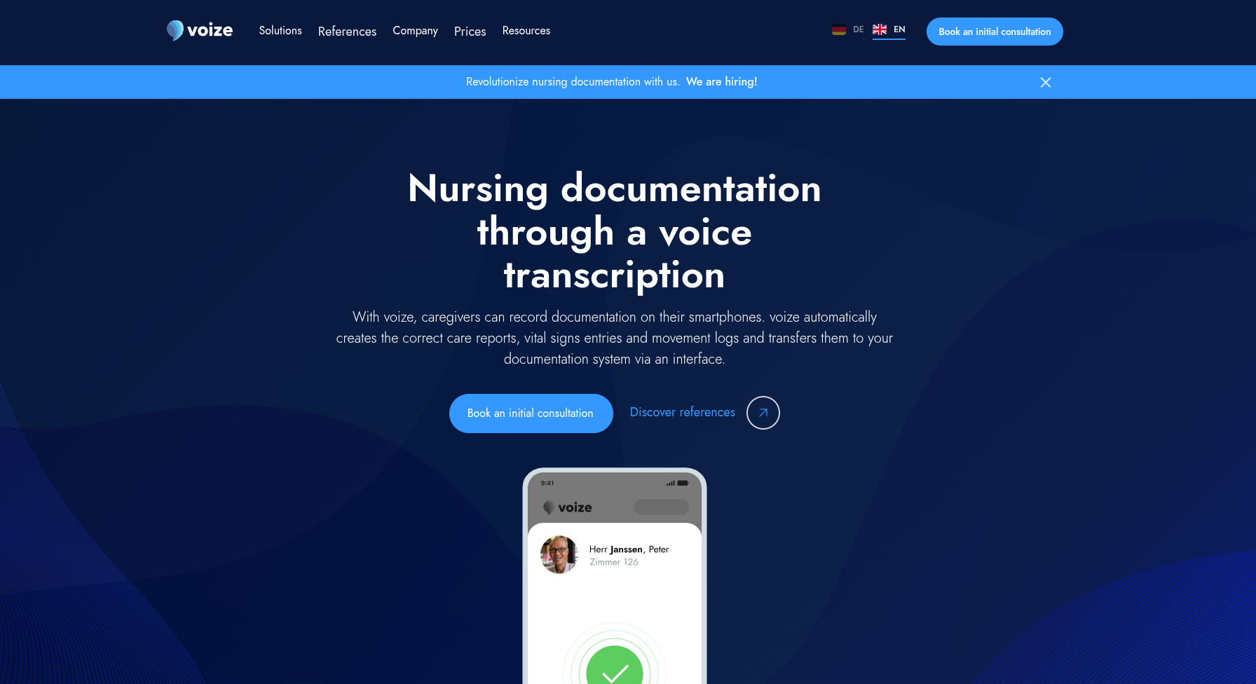 Voize banner