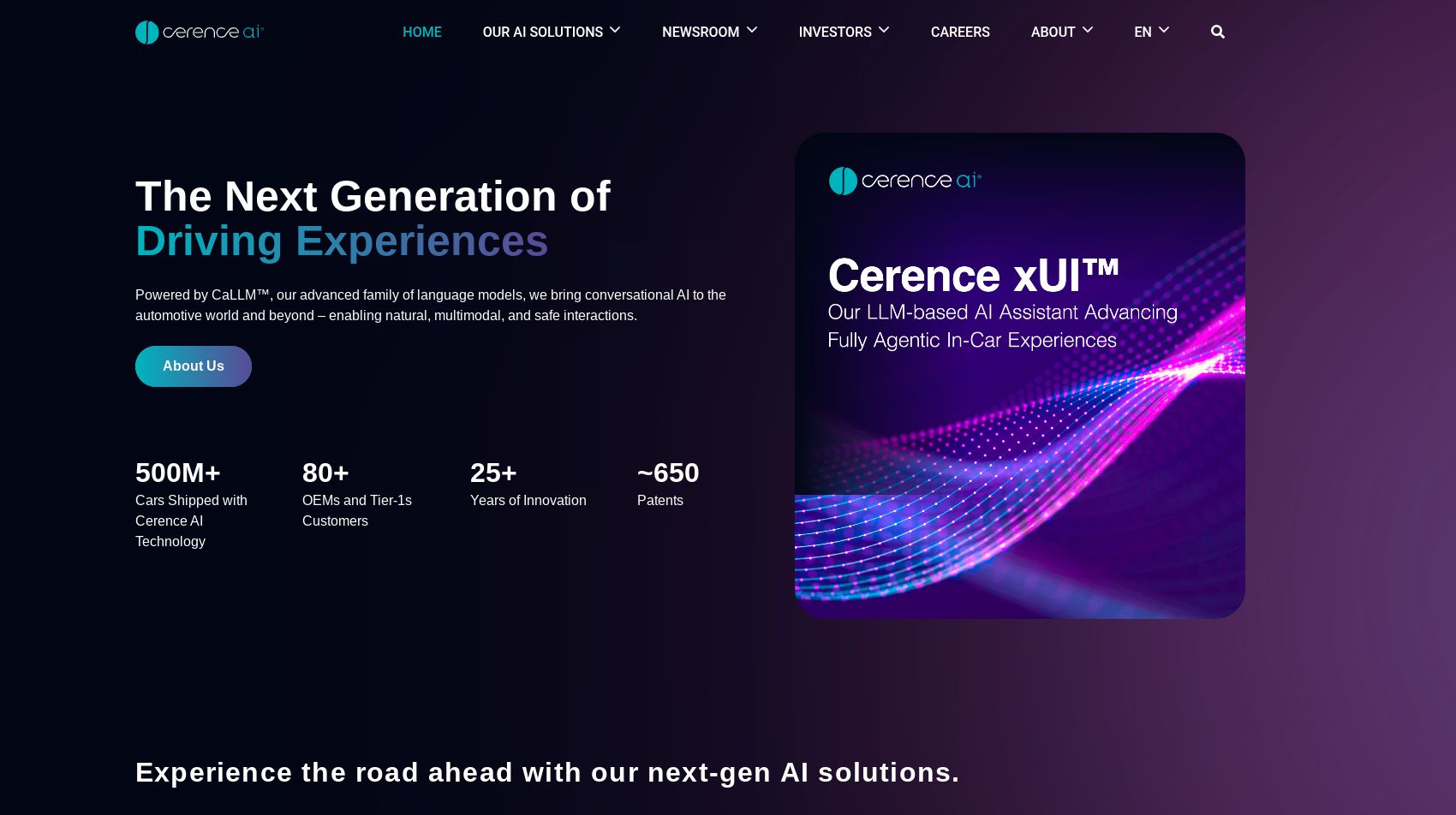 Cerence banner