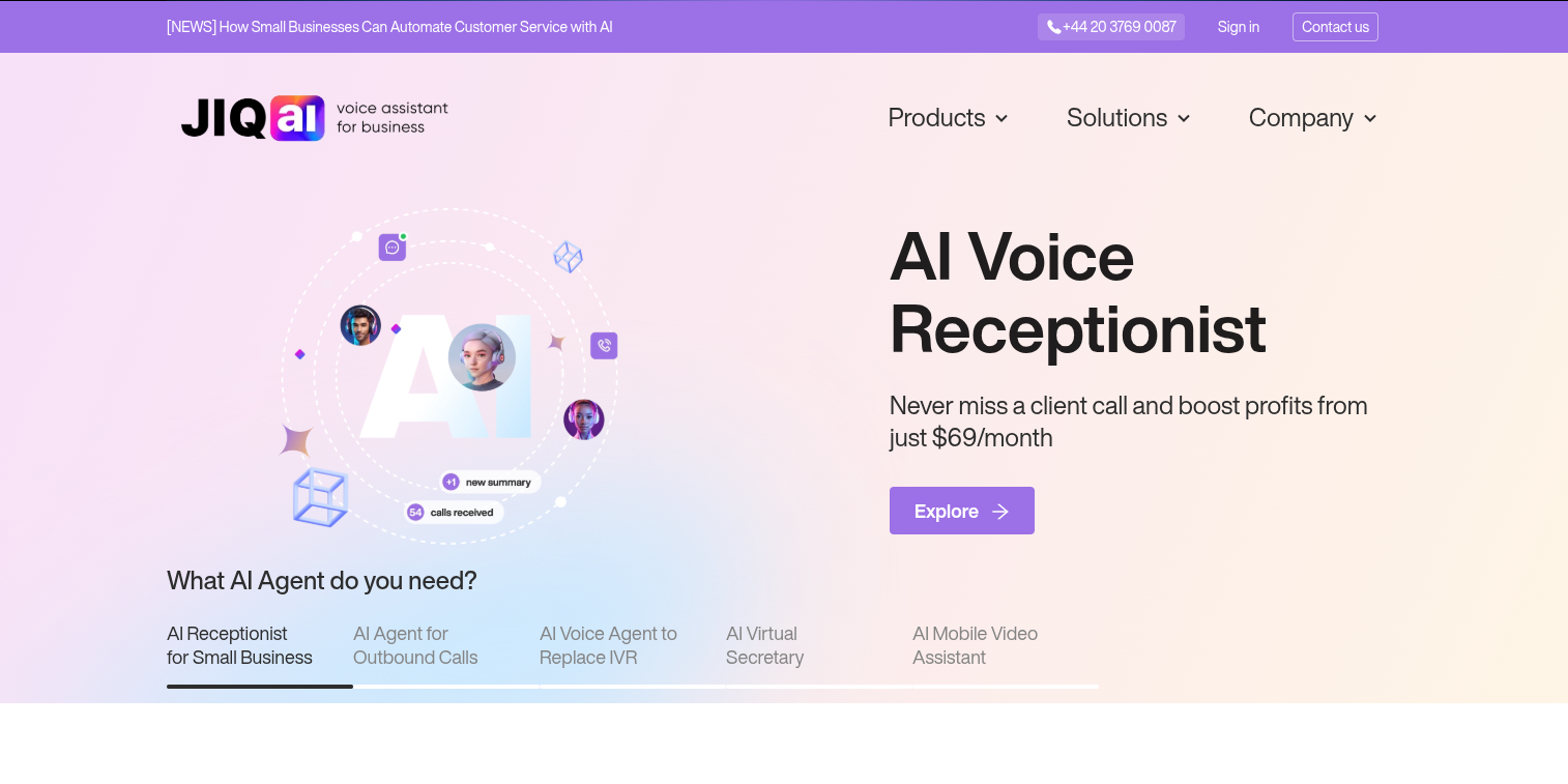 Jiq AI banner