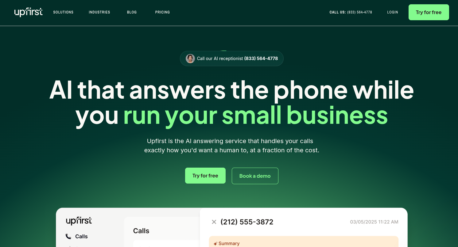 Upfirst banner