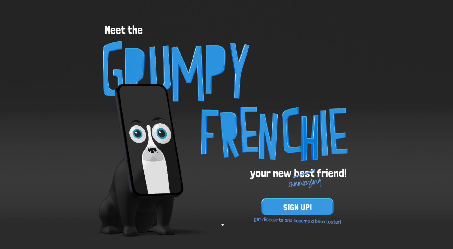 Grumpy Frenchie banner