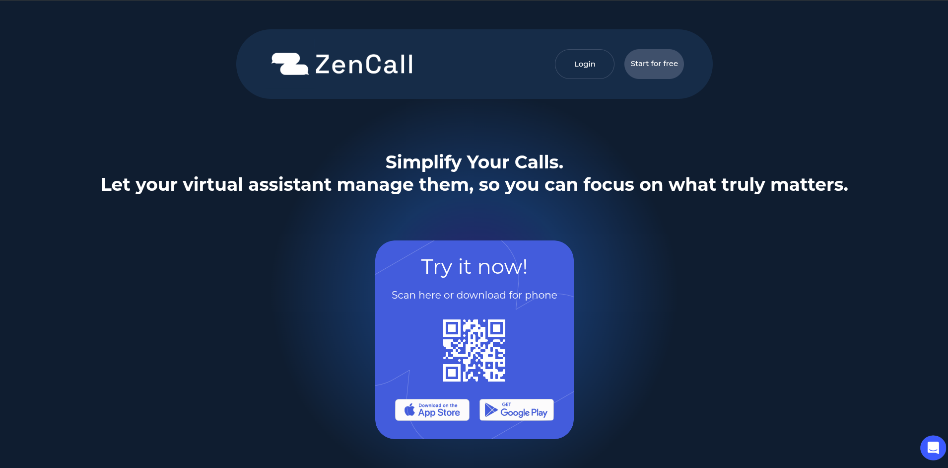Zencall banner