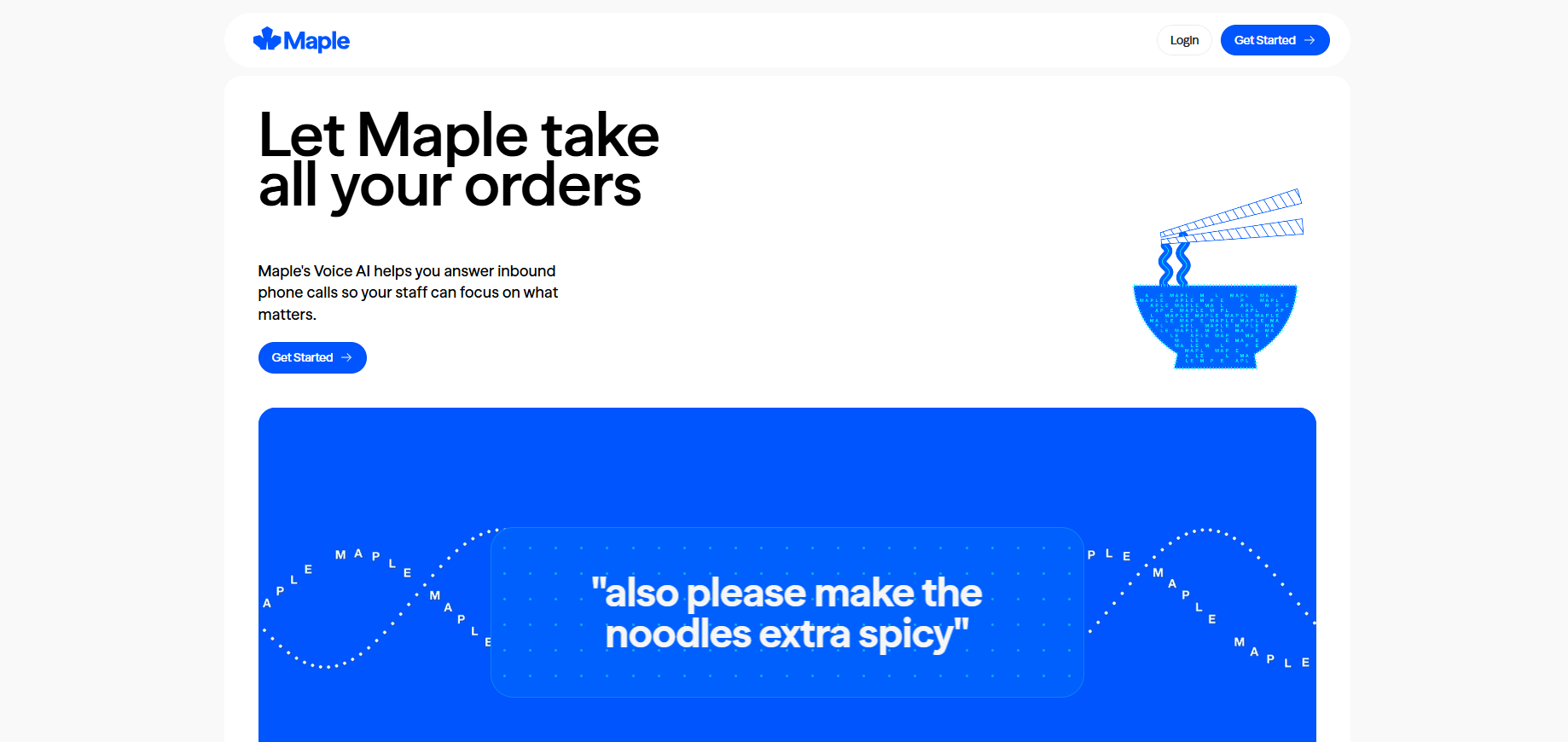 Maple banner