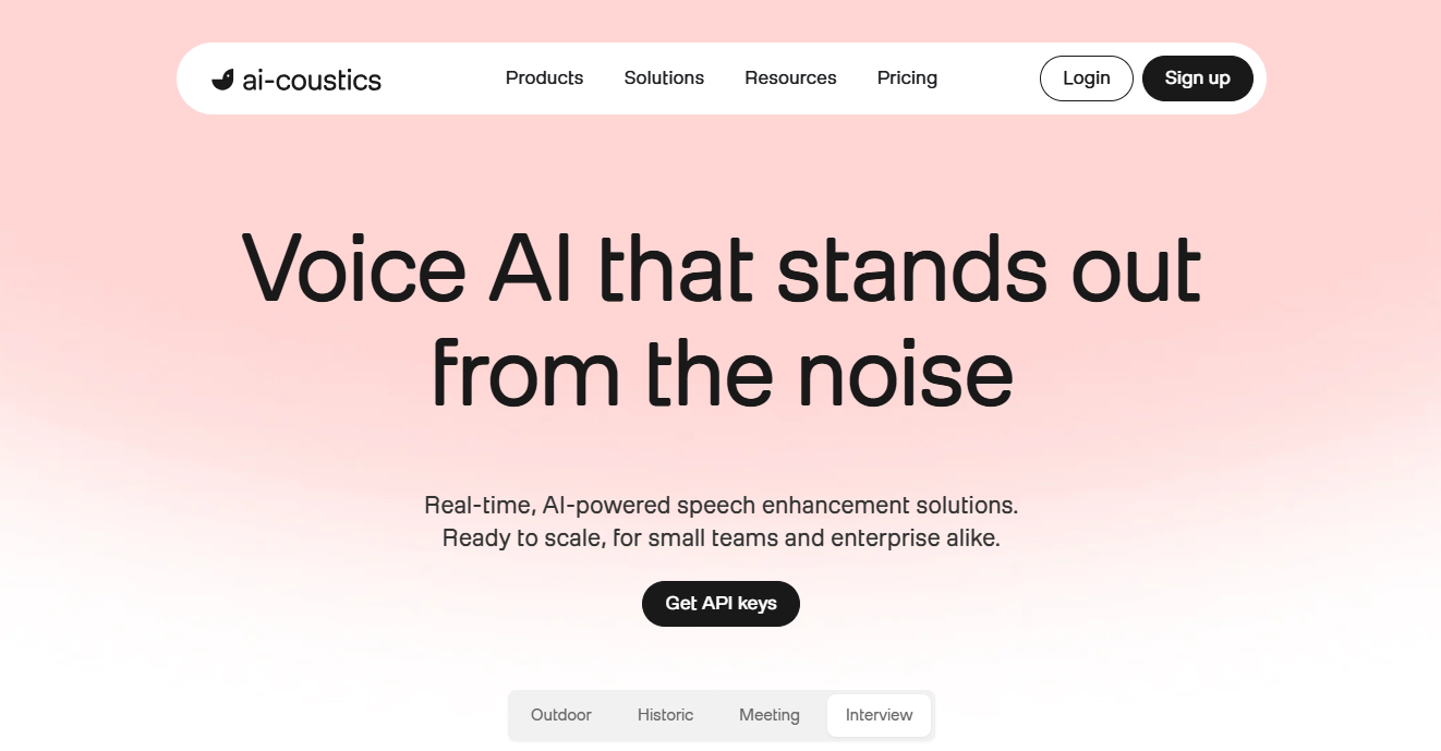 AI-coustics banner