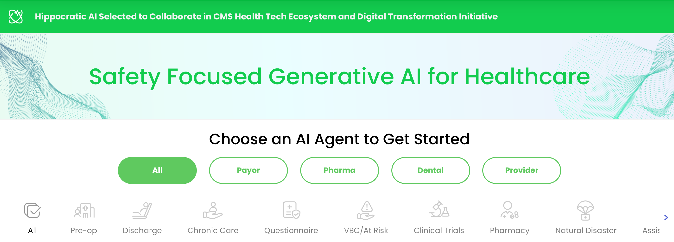 Hippocratic AI banner