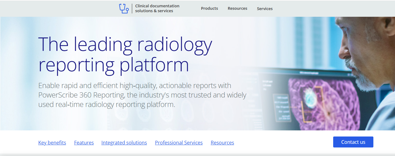 Nuance PowerScribe 360 banner