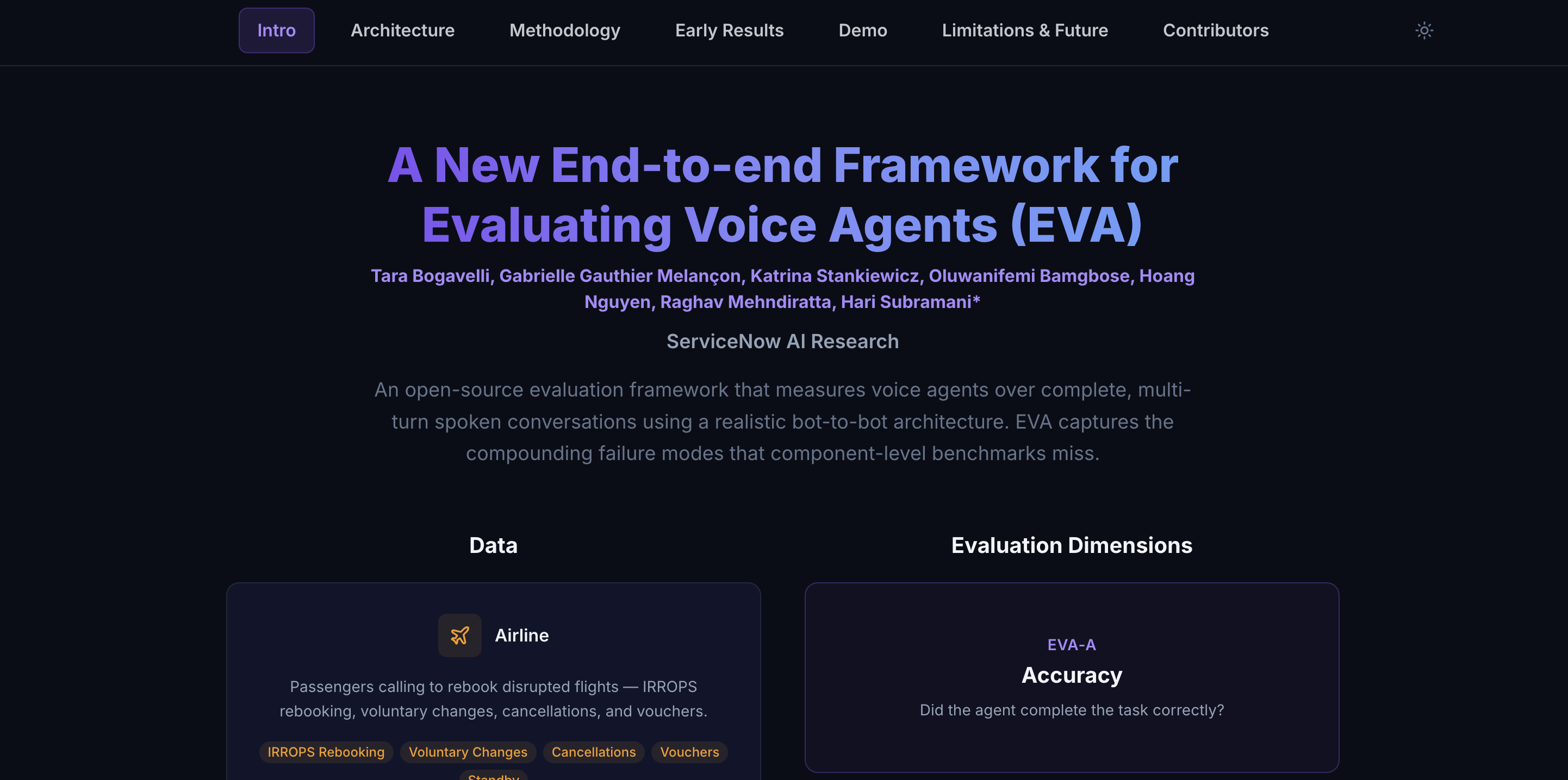 EVA (ServiceNow) banner