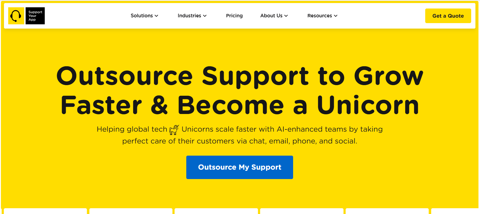 SupportYourApp banner