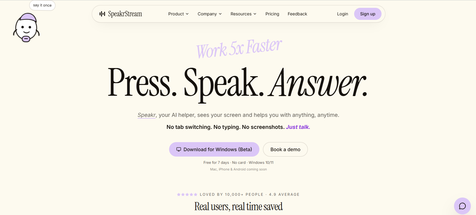 Speakr banner
