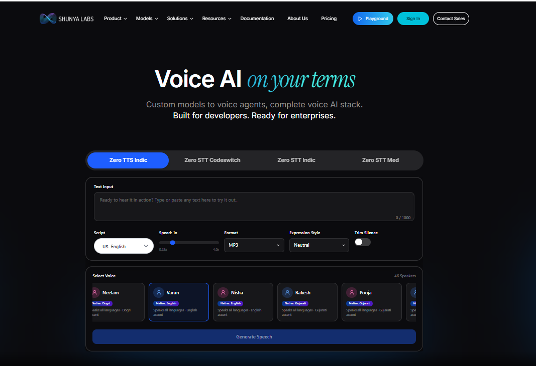 Shunya Labs banner