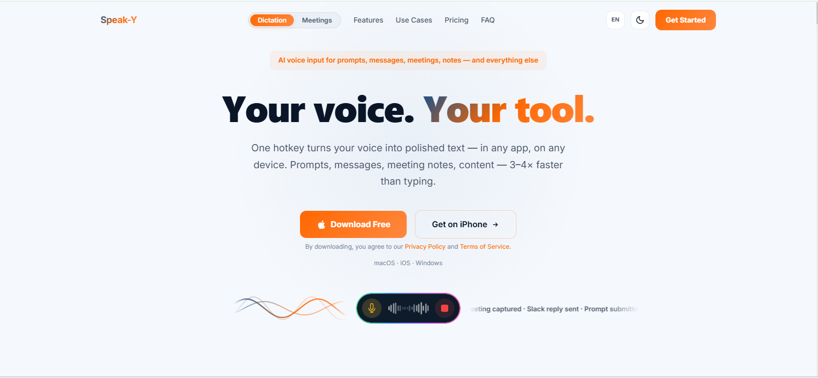 Speak-Y banner