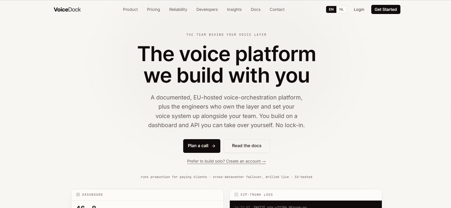 VoiceDock banner